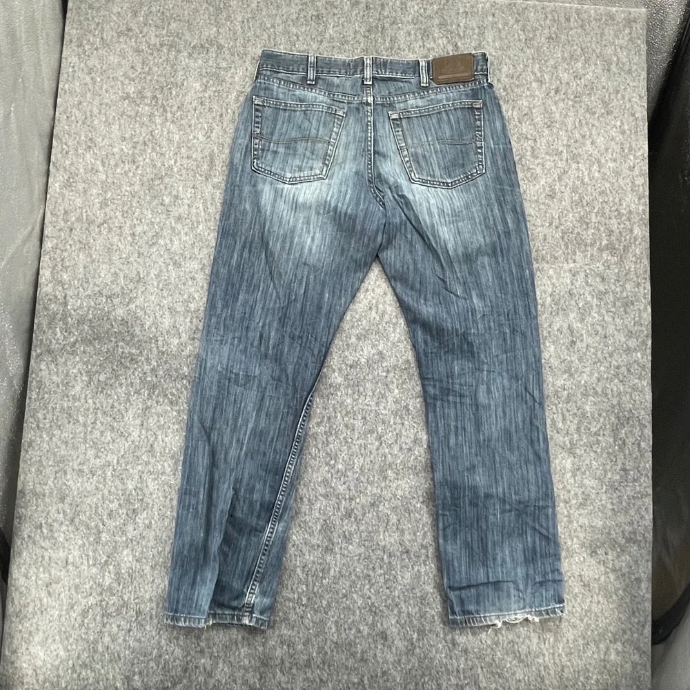 Lee Premium Jeans Mens 34x32 Classic Fit Straight Leg Medium Blue Denim